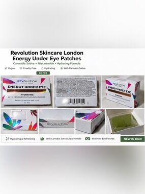 Revolution Skincare London Energy Under Eye Cannabis Sativa Hydrating Eye 60 pc